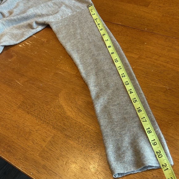 Brochu Walker Womens Size S Cashmere Sweater Camel Pullover Crewneck Back Stripe - Picture 13 of 13